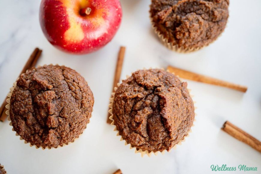 Coconut Flour Apple Cinnamon Muffins Recipe (Grain Free)