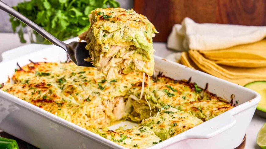 Creamy Chicken Enchilada Casserole